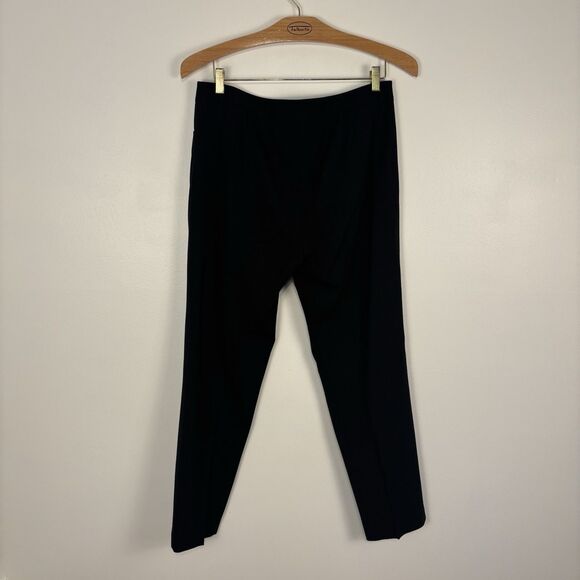 Lafayette 148 Dress Pants Womens 10 Black Irving Straight Leg Corpcore Business - Picture 9 of 11